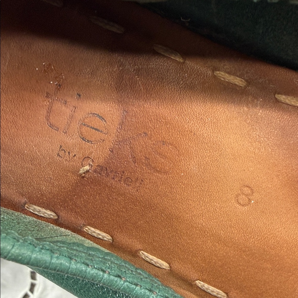Tieks Shoes Wm 8 Green Leather Flats Foldable Travel Commute Teacher Work - Picture 14 of 14